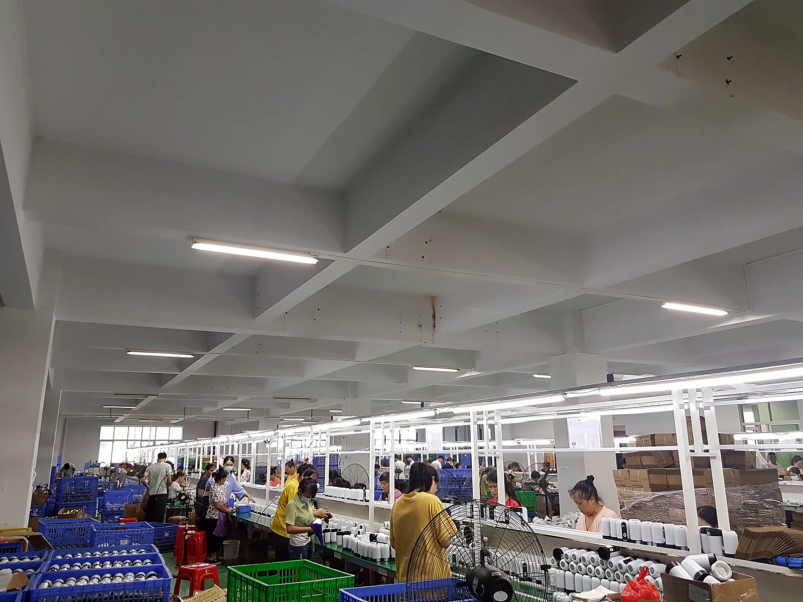 Assembly line for rechargeable appliance products